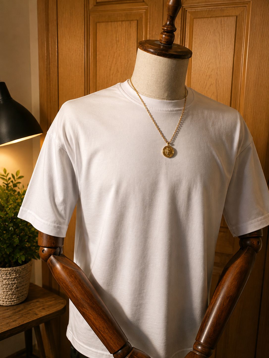 Nakış Detaylı Oversize Beyaz T-Shirt –   "Kedy"